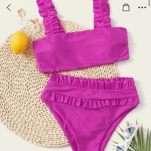 SHEIN Pink Ruffle Bikini - NWT